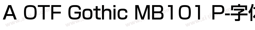 A OTF Gothic MB101 P字体转换